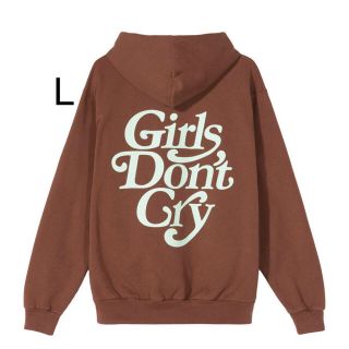 ジーディーシー(GDC)のLサイズ  GDC LOGO HOODY 茶色(パーカー)