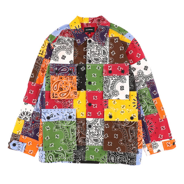 ELVIRA / エルヴィラ PATCHWORK B.D.U. SHIRTの通販 by ZZP-12shop｜ラクマ