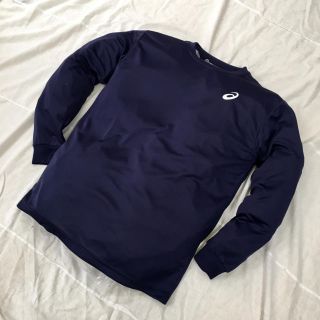 アシックス(asics)の新品 未使用品 アシックス Lサイズ 長袖Ｔシャツ 吸汗速乾 紺(Tシャツ/カットソー(七分/長袖))