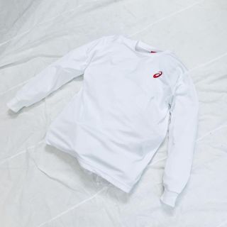 アシックス(asics)の新品 未使用品 アシックス Lサイズ 長袖Ｔシャツ 吸汗速乾 白(Tシャツ/カットソー(七分/長袖))