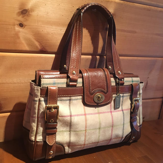 美品!  COACH スエード 本革 トートバッグ