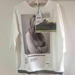 ザラ(ZARA)の新品♡ザラ７分丈トップス Tシャツ(Tシャツ(長袖/七分))