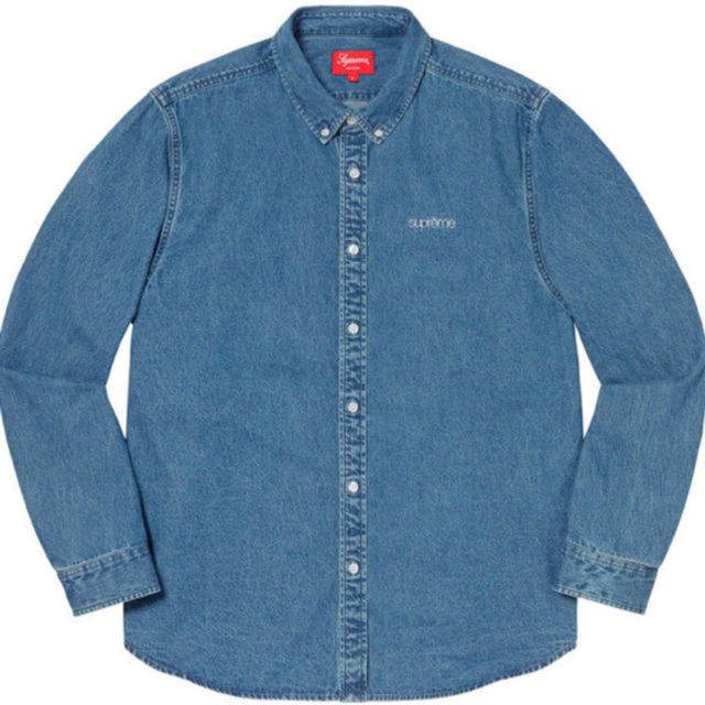 L 19AW Supreme Denim Shirt Blue