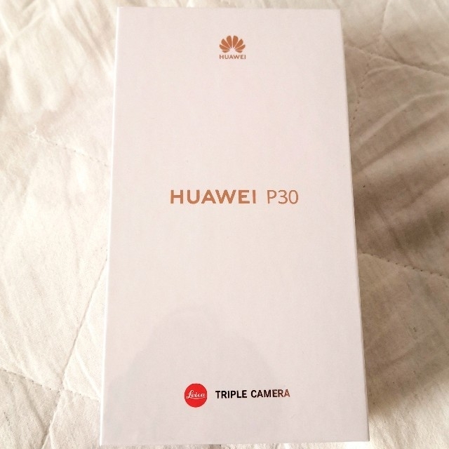 新品未開封 Huawei P30 simフリー 残債無し クリスタル