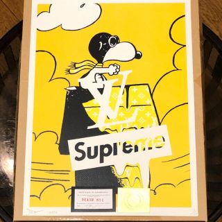 シュプリーム(Supreme)のDEATH NYC スヌーピー×SUPREME×ルイヴィトン ポスター(絵画/タペストリー)