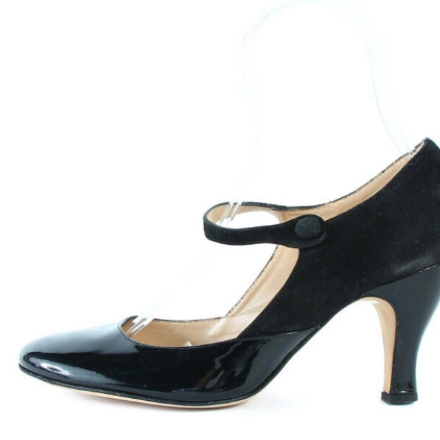 repetto パテント スウェード ストラップ パンプス
