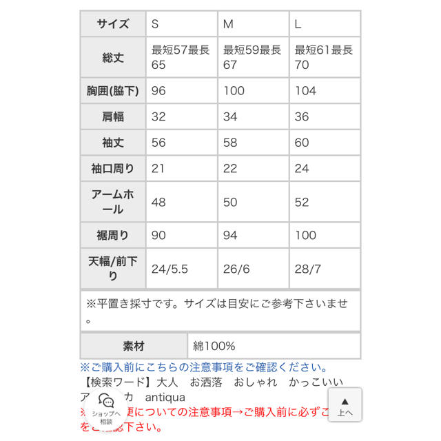 antiqua(アンティカ)のhina様専用   ＊antiqua アンティカ＊ 新品ベーシックコットンロンT レディースのトップス(Tシャツ(長袖/七分))の商品写真