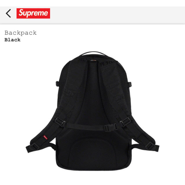 Supreme シュプリーム バックパック 2019 ss 新品・未使用