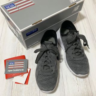 ニューバランス(New Balance)のニューバランス スニーカー　グレー　23.5cm アメリカ製スニーカー(スニーカー)