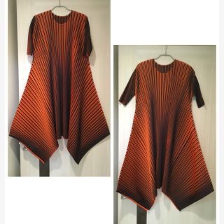 プリーツプリーズイッセイミヤケ(PLEATS PLEASE ISSEY MIYAKE)のプリーツプリーズ オルトネオン 美品 ワンピース イッセイミヤケ me  BAO(ひざ丈ワンピース)