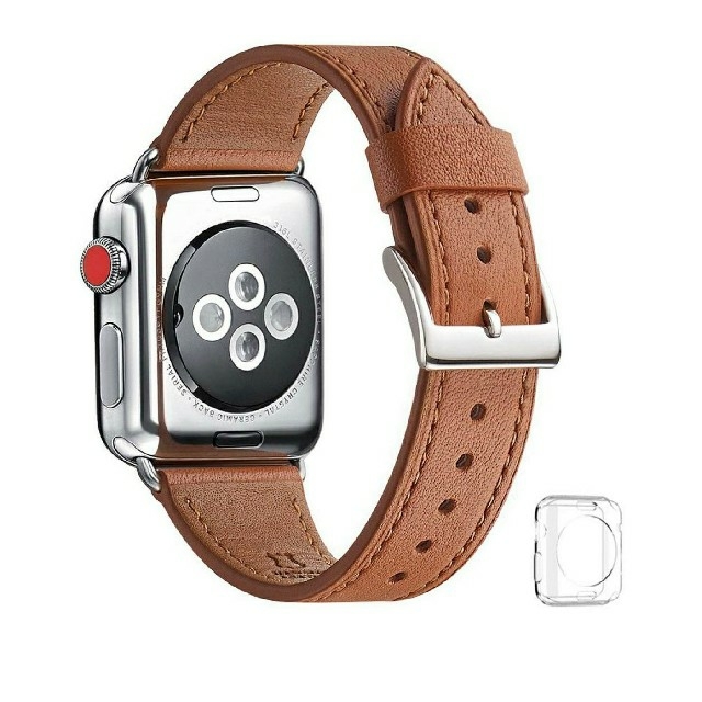 Apple Watch(アップルウォッチ)の42/44㎜ Apple Watch用 レザーベルト 1.2.3.4.5世代用 スマホ/家電/カメラのスマホ/家電/カメラ その他(その他)の商品写真