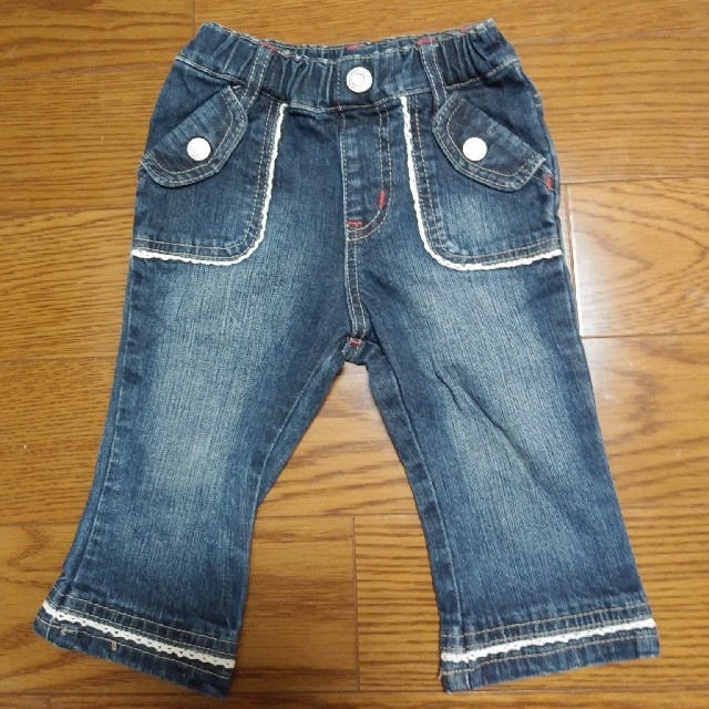 3can4on(サンカンシオン)の3can4on  デニム　ジーンズ 　90 キッズ/ベビー/マタニティのキッズ服女の子用(90cm~)(パンツ/スパッツ)の商品写真