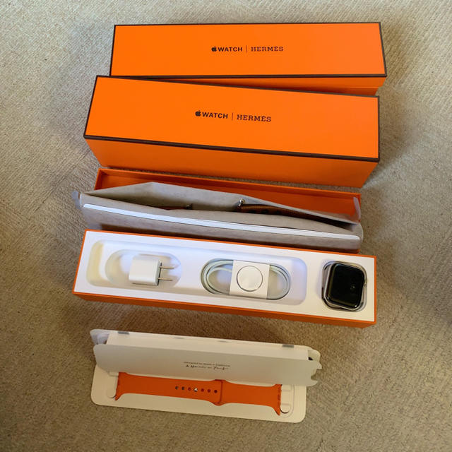 最初の Apple Watch - AppleWatch series4 HERMES 44mm美品 腕時計
