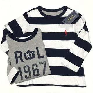 ポロラルフローレン(POLO RALPH LAUREN)の新品✨WN リバーシブル ロングスリーブ Tシャツ 4T/110(Tシャツ/カットソー)