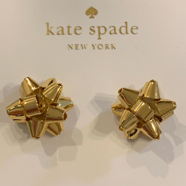 KateSpade ケイトスペード♠︎ギフトリボンピアス 新品送料込