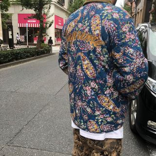 Supreme Quilted Paisley Jacket マスタードXL