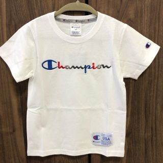 チャンピオン(Champion)のチャンピオンTシャツ 刺繍ロゴ ホワイト 130(Tシャツ/カットソー)