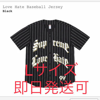 シュプリーム(Supreme)の Lサイズ supreme baseball jersey black (ジャージ)