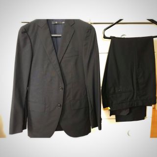 ユニクロ(UNIQLO)のユニクロ +J メンズスーツ Sサイズ ブラック セットアップ(セットアップ)