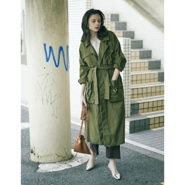 AMERI vintage ARMY POCKET LONG COAT - ロングコート