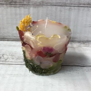 3Dボタニカルアロマキャンドル❋紫陽花(アロマ/キャンドル)