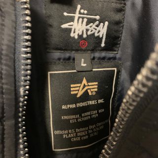 STUSSY - stussy × ALPHA 25周年記念MA-1ジャケット