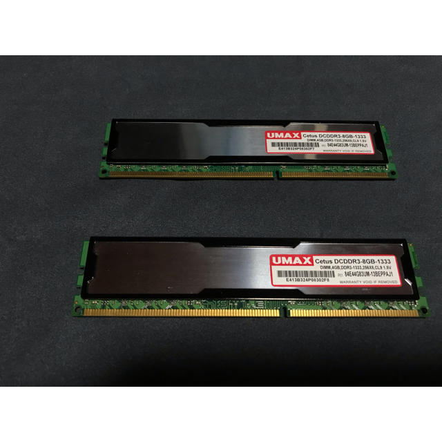 UMAX DDR3メモリ 8GB  スマホ/家電/カメラのPC/タブレット(PCパーツ)の商品写真