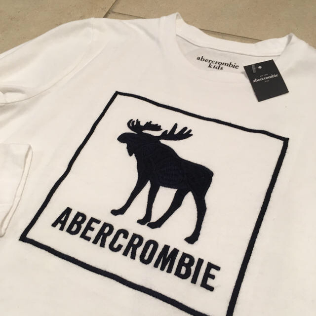 Abercrombie&Fitch(アバクロンビーアンドフィッチ)のabercrombie kids アバクロンビー ロゴ ムースロングTシャツ新品 キッズ/ベビー/マタニティのキッズ服男の子用(90cm~)(Tシャツ/カットソー)の商品写真