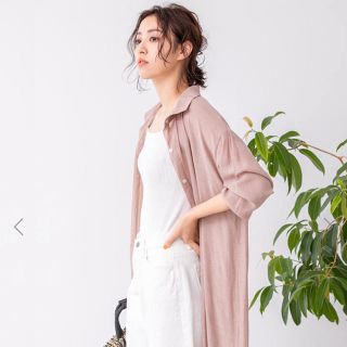 フィフス(fifth)のリネンライクロングシャツ フィフス(シャツ/ブラウス(長袖/七分))