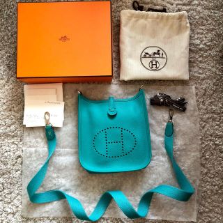 エルメス(Hermes)の【売り切れました】エルメス エブリン TPM 完品【美品】 ブルー 現行モデル(ショルダーバッグ)