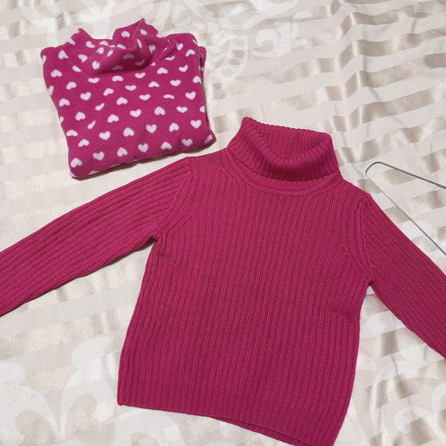 UNIQLO(ユニクロ)のUNIQLO110♡2着 キッズ/ベビー/マタニティのキッズ服女の子用(90cm~)(ニット)の商品写真