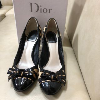 クリスチャンディオール(Christian Dior)のDior ハラコパンプス35(ハイヒール/パンプス)