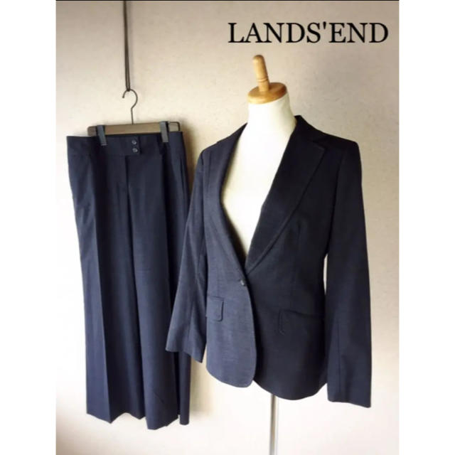 LANDS’END(ランズエンド)のLANDS'END パンツスーツセット 13号 73 071216 黒 レディースのフォーマル/ドレス(スーツ)の商品写真