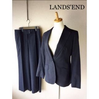 ランズエンド(LANDS’END)のLANDS'END パンツスーツセット 13号 73 071216 黒(スーツ)