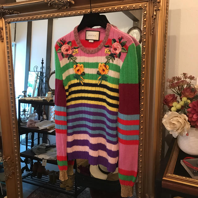 Gucci(グッチ)のGUCCI グッチ セーター 19年春夏 美品 レディースのトップス(ニット/セーター)の商品写真