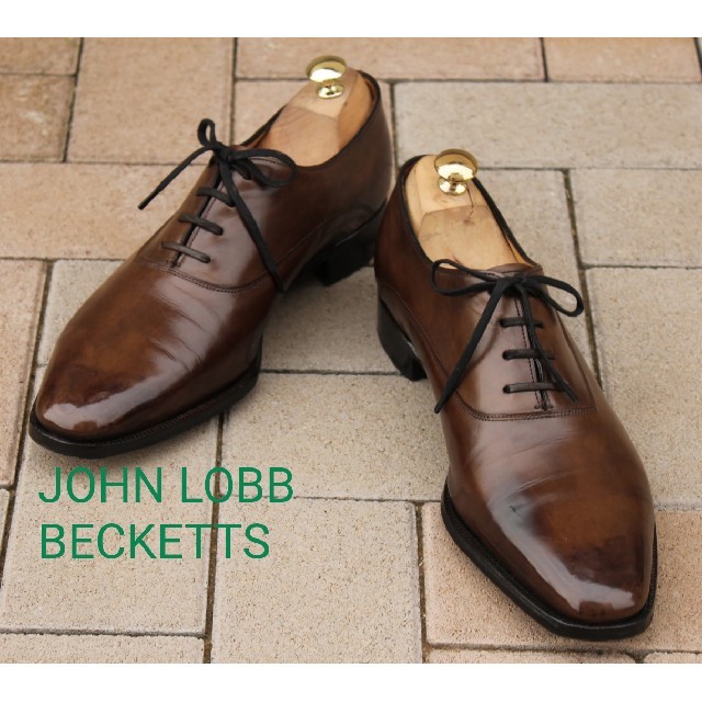 JOHN LOBB(ジョンロブ)の美品ジョンロブベケッツ！7H1/2EE#8000超絶技巧のプレーントゥ メンズの靴/シューズ(ドレス/ビジネス)の商品写真