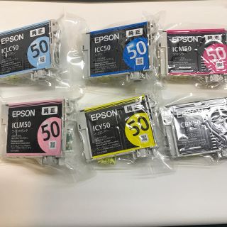 エプソン(EPSON)のEPSON IC50シリーズ BK・Y・M ・LM・C・LM 6色セット(OA機器)