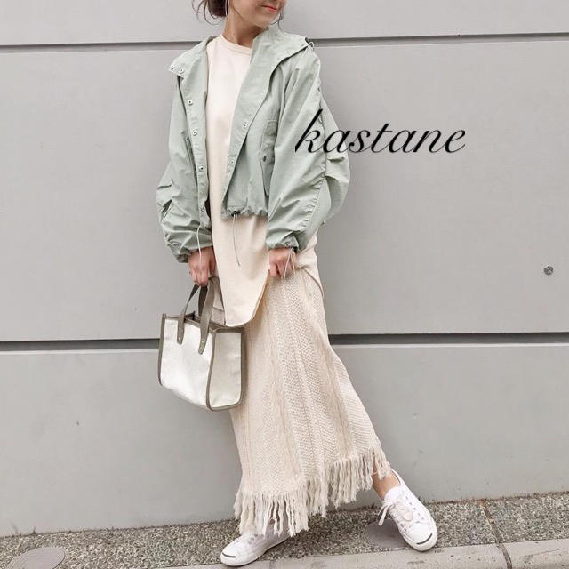 Kastane(カスタネ)の新品❁﻿カスタネ ジャガード柄フリンジスカート レディースのスカート(ロングスカート)の商品写真