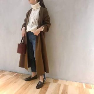 Plage - plage ハミルトンノーカラーコート キャメル 34の通販 by