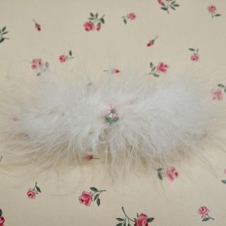 ケイティー(Katie)のKatie ❁︎ ファー バレッタ marabou フェザー(バレッタ/ヘアクリップ)