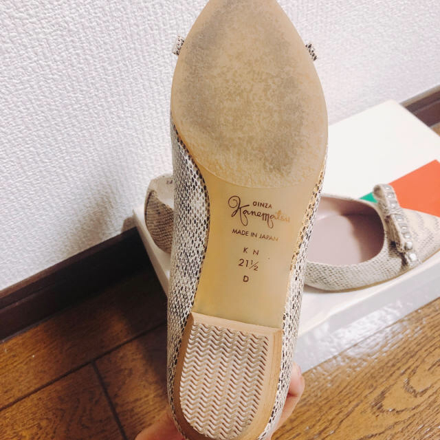 GINZA Kanematsu(ギンザカネマツ)の銀座カネマツ   パイソン柄パンプス レディースの靴/シューズ(ハイヒール/パンプス)の商品写真