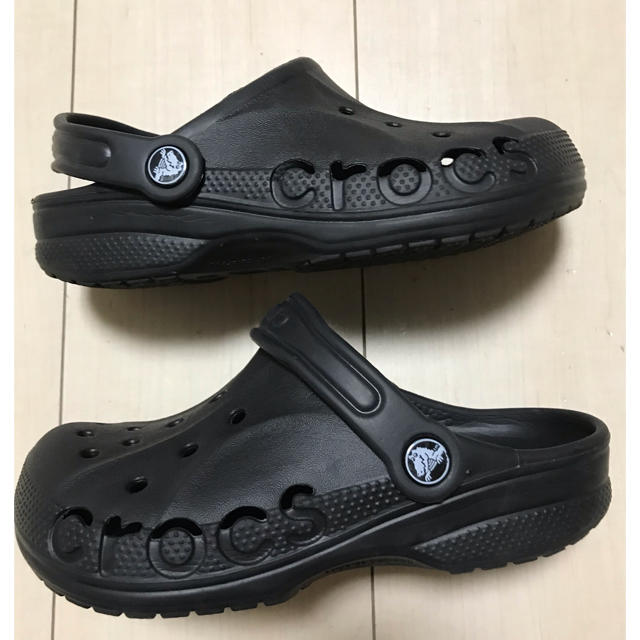 crocs(クロックス)のクロックス バヤ 黒 20㎝ キッズ/ベビー/マタニティのキッズ靴/シューズ(15cm~)(サンダル)の商品写真