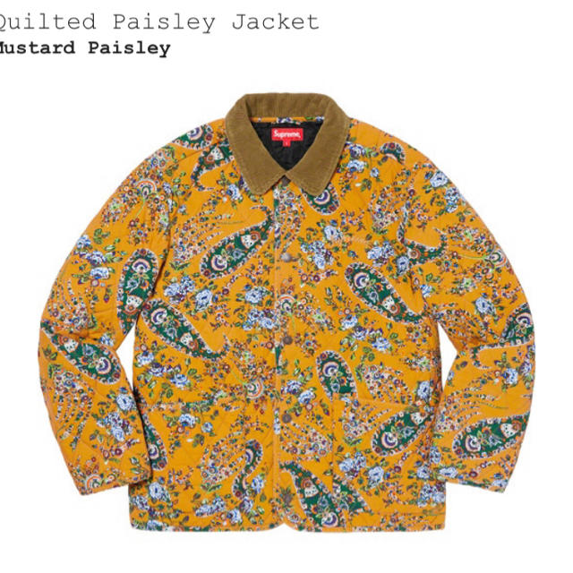 ジャケット/アウターSupreme Quilted Paisley Jacket