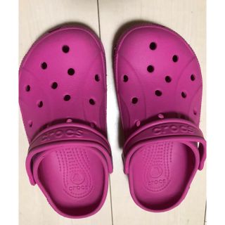 クロックス(crocs)のポトフ様専用　クロックス フィート ピンク 20㎝(サンダル)