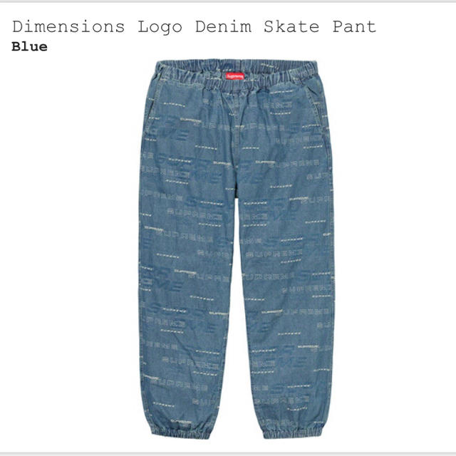 【M】Supreme dimensions logo denim pant