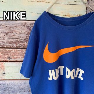 ナイキ(NIKE)のナイキ Mサイズ ロゴ Tシャツ ブルー(Tシャツ/カットソー(半袖/袖なし))