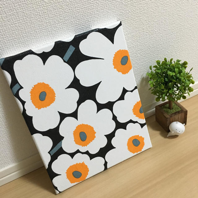 marimekko(マリメッコ)のハンドメイド marimekko インテリアパネル デコパージュ ハンドメイドのインテリア/家具(インテリア雑貨)の商品写真