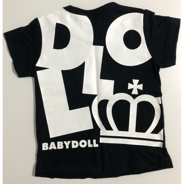 BABYDOLL(ベビードール)のbaby doll 黒Tシャツ 80 キッズ/ベビー/マタニティのベビー服(~85cm)(Ｔシャツ)の商品写真