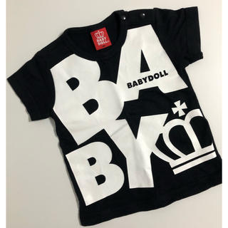 ベビードール(BABYDOLL)のbaby doll 黒Tシャツ 80(Ｔシャツ)