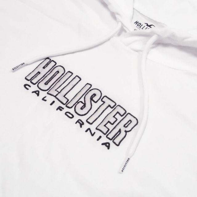 Hollister(ホリスター)の★新品★ホリスター★レイヤード長袖パーカーTシャツ (White/L) メンズのトップス(パーカー)の商品写真